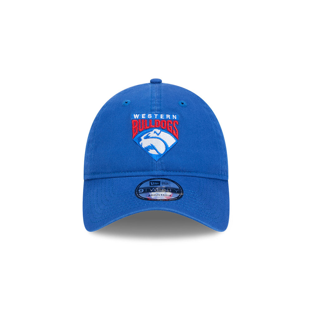 Western Bulldogs Hat - AFL 2025 Retro Washed 9Twenty Strapback Cap - New Era